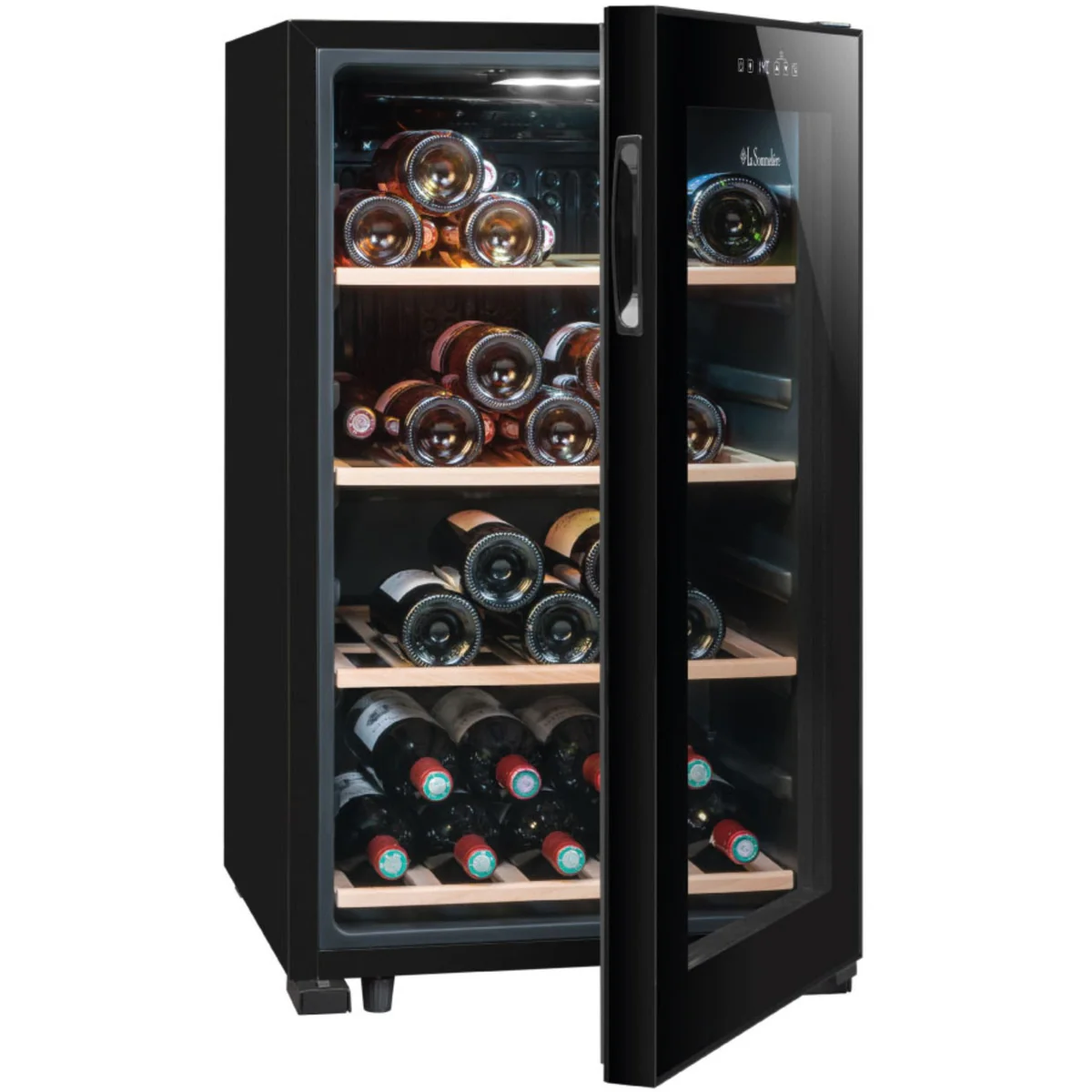 Single-Temperature Wine Cooler by La Sommeliere – Holds 52 Bottles Freestanding