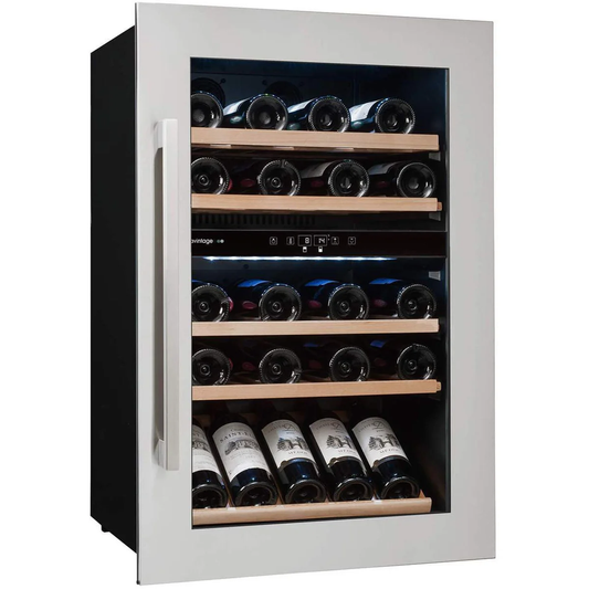 Avintage 52-Bottle Dual-Zone Wine Cooler for Integrated/In-Column Installation