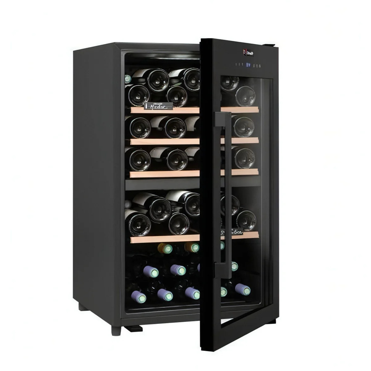 56-Bottle Climadiff Freestanding Wine Cooler with Dual Temperature Control