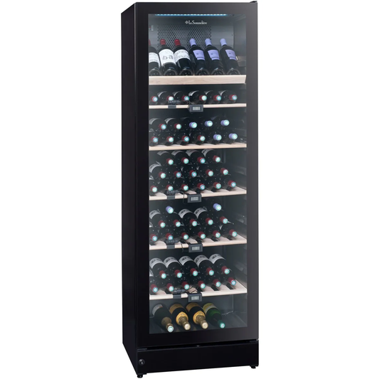 La Sommeliere 195-Bottle Freestanding Wine Cooler with Multi-Temperature Zones