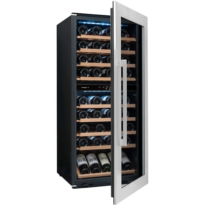 79-Bottle Wine Cooler by Avintage - Dual Temperature Zones for In-Cabinet Use