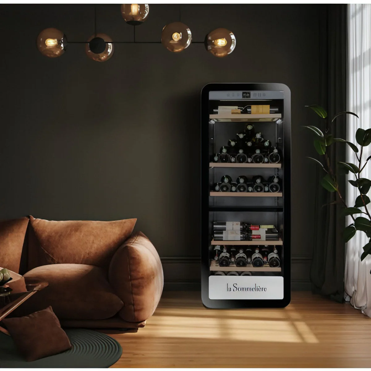 La Sommeliere Dual-Zone Wine Refrigerator, Holds 181 Bottles, Freestanding