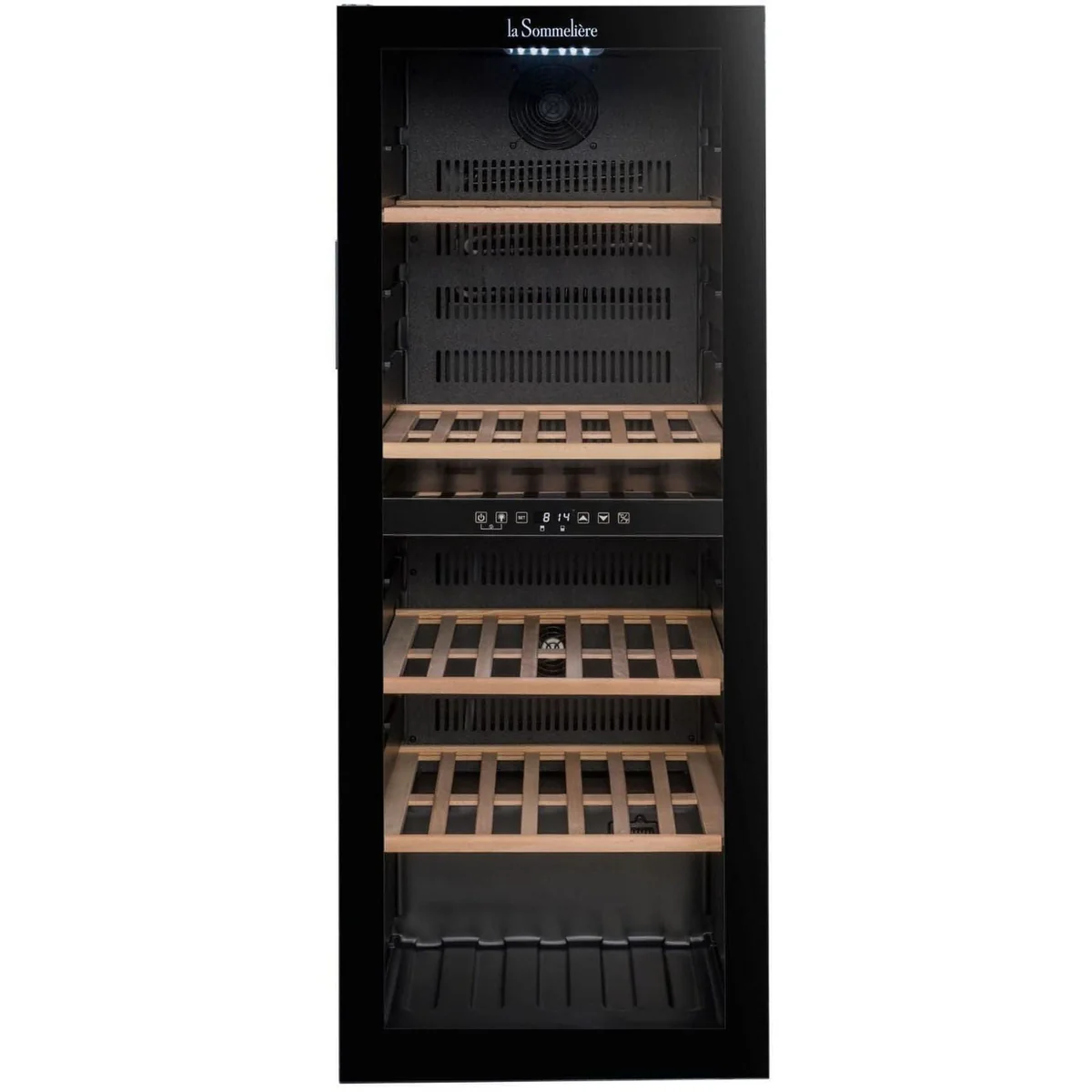 La Sommeliere Freestanding Wine Cooler for 91 Bottles with Dual Temperature Control