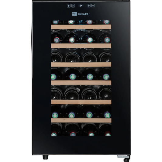 Climadiff 28-Bottle Freestanding Wine Cooler with Single Temperature Zone