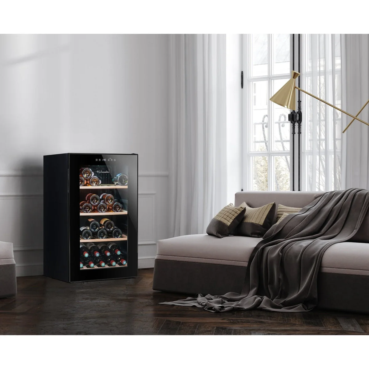 La Sommeliere Single-Temperature Freestanding 52 Bottles Wine Cooler