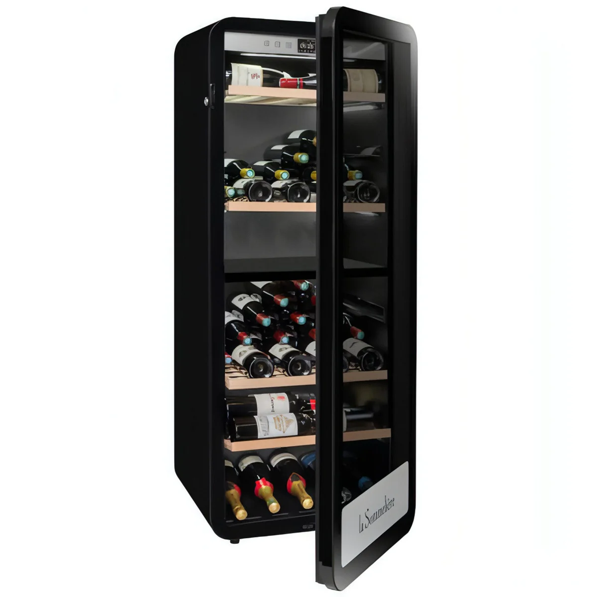 Dual-Temperature Wine Cooler by La Sommeliere – Holds 143 Bottles, Freestanding