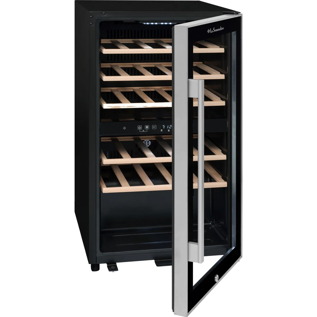 29-Bottle Freestanding Wine Cooler with Dual-Temperature Feature by La Sommeliere