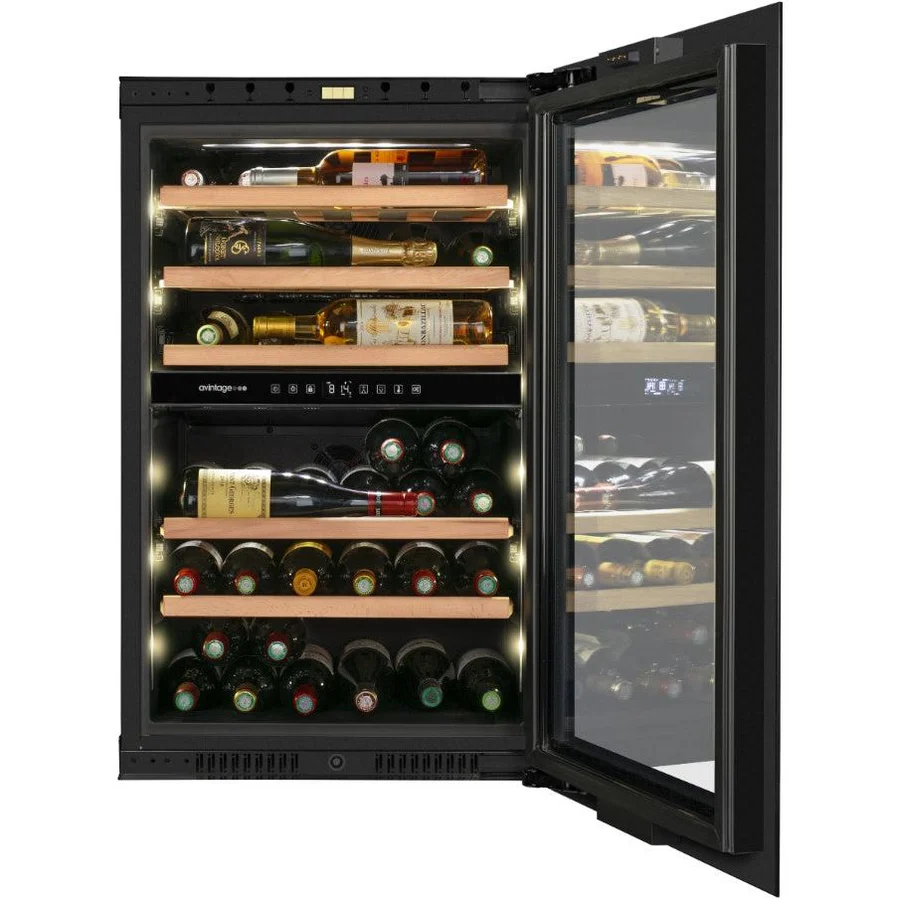 44-Bottle Dual-Temperature Wine Cooler by Avintage, Built-In/In-Column