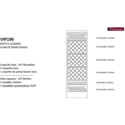195-Bottle Capacity La Sommeliere Multi-Zone Freestanding Wine Cooler