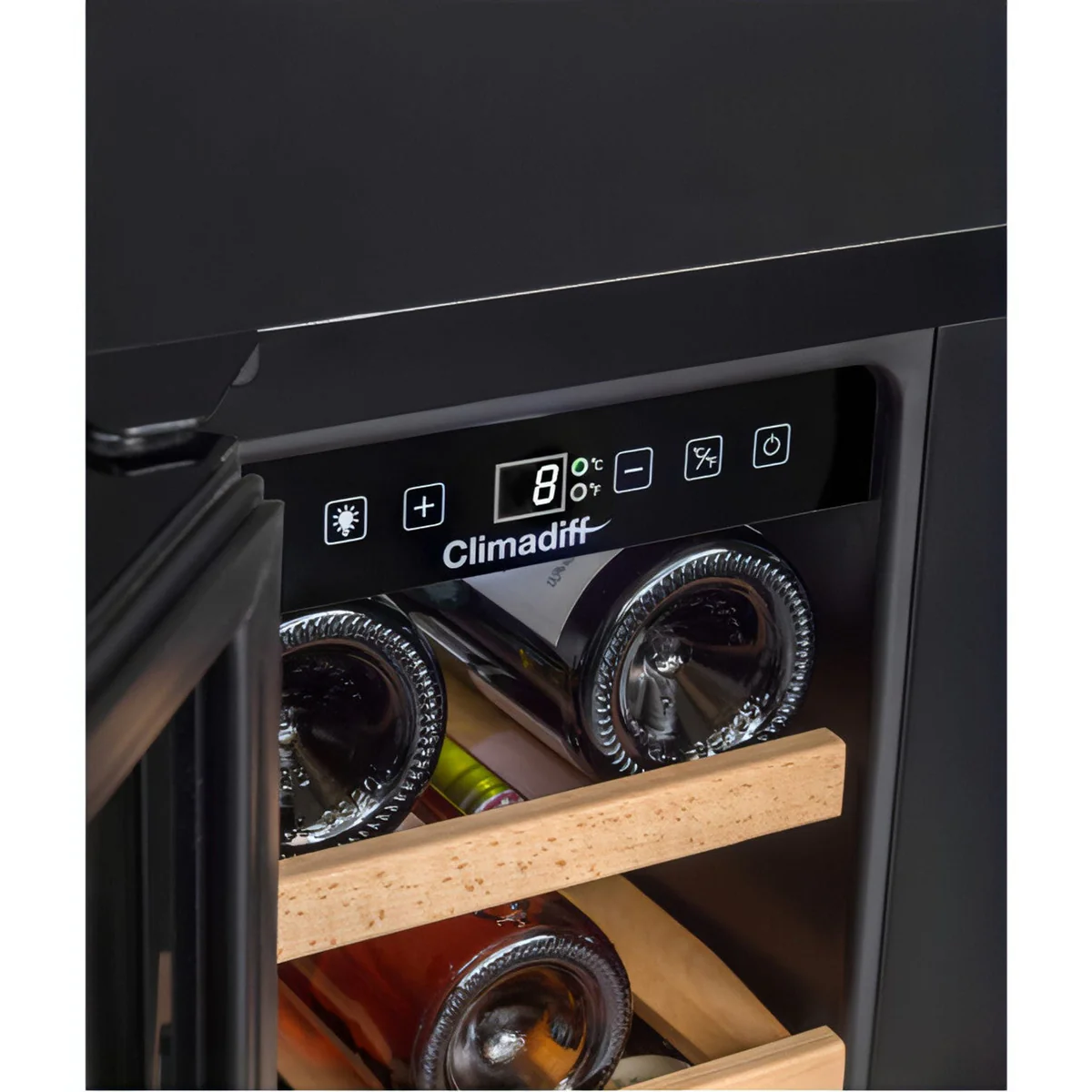 Climadiff Dual-Temperature Wine Cooler - 40 Bottle Undercounter Model