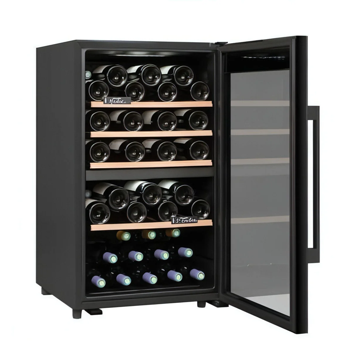 Climadiff Dual-Zone Freestanding Wine Refrigerator for 56 Bottles