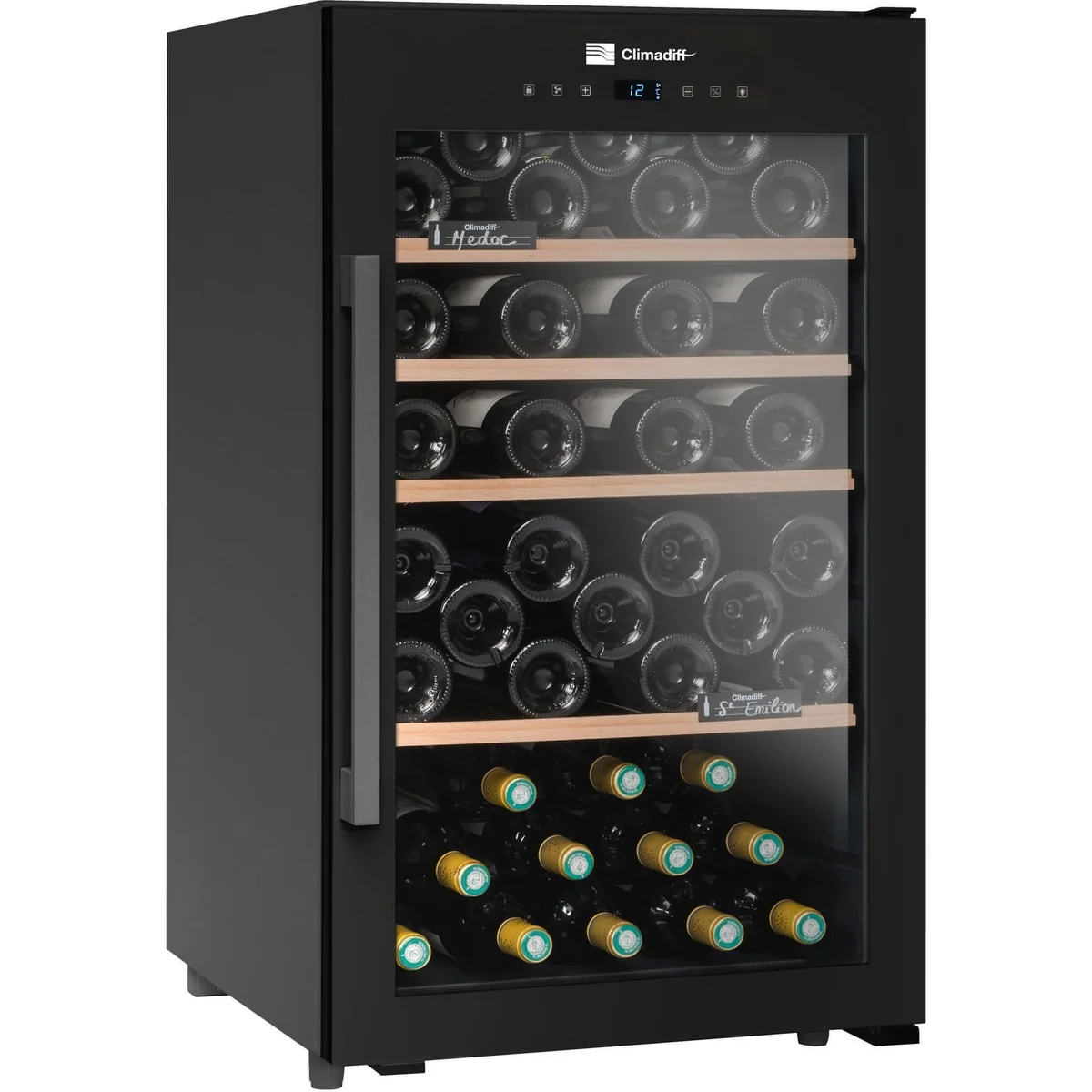 Climadiff 63-Bottle Freestanding Wine Cooler with Single-Temperature Control