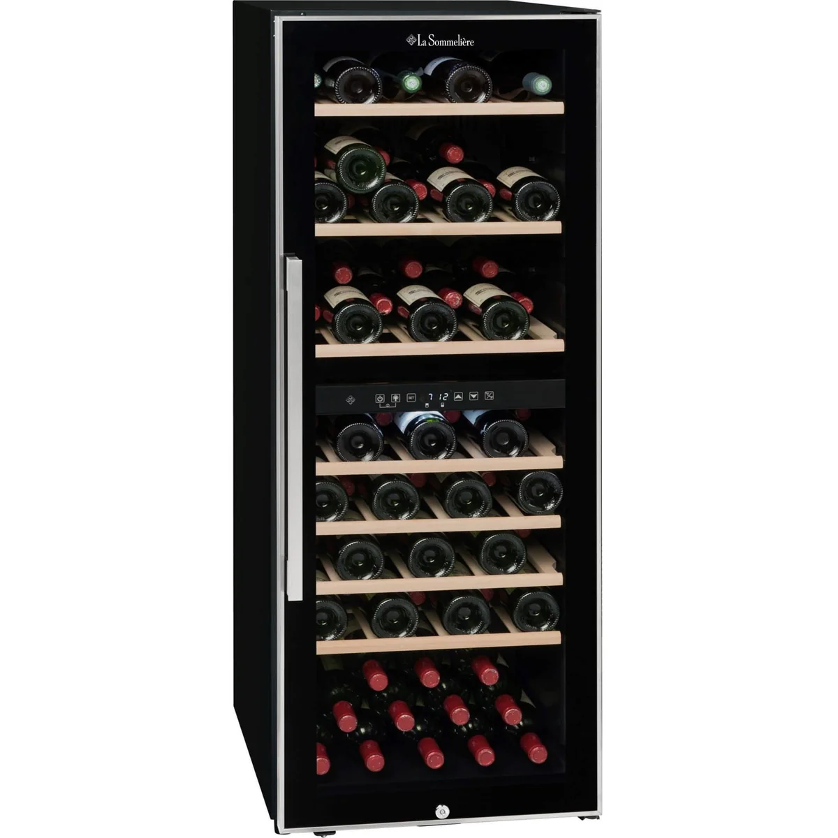 La Sommeliere 75-Bottle Dual-Temperature Freestanding Wine Cooler