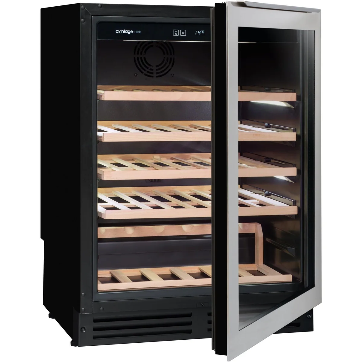 Avintage 53 Bottle Built-In Wine Cooler, Single Temperature Control