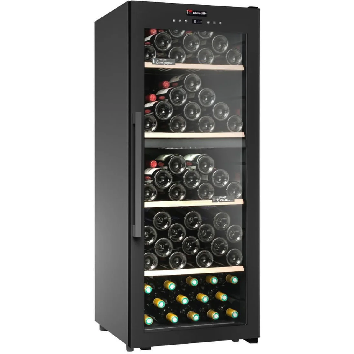 Climadiff 110-Bottle Dual-Zone Freestanding Wine Cooler