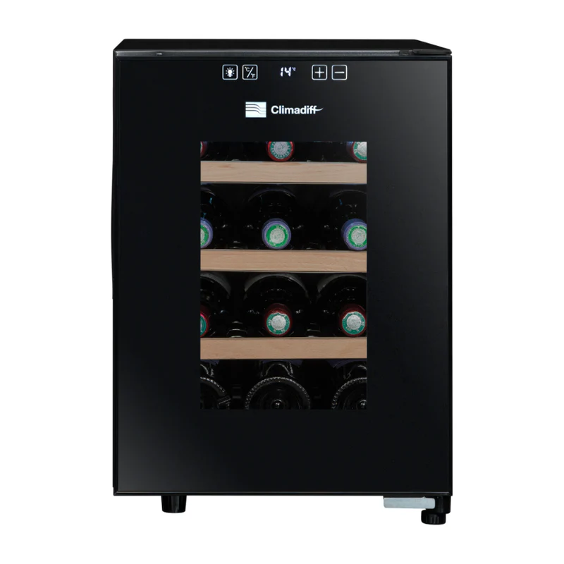 Climadiff 12-Bottle Freestanding Wine Cooler with Single Temperature Setting