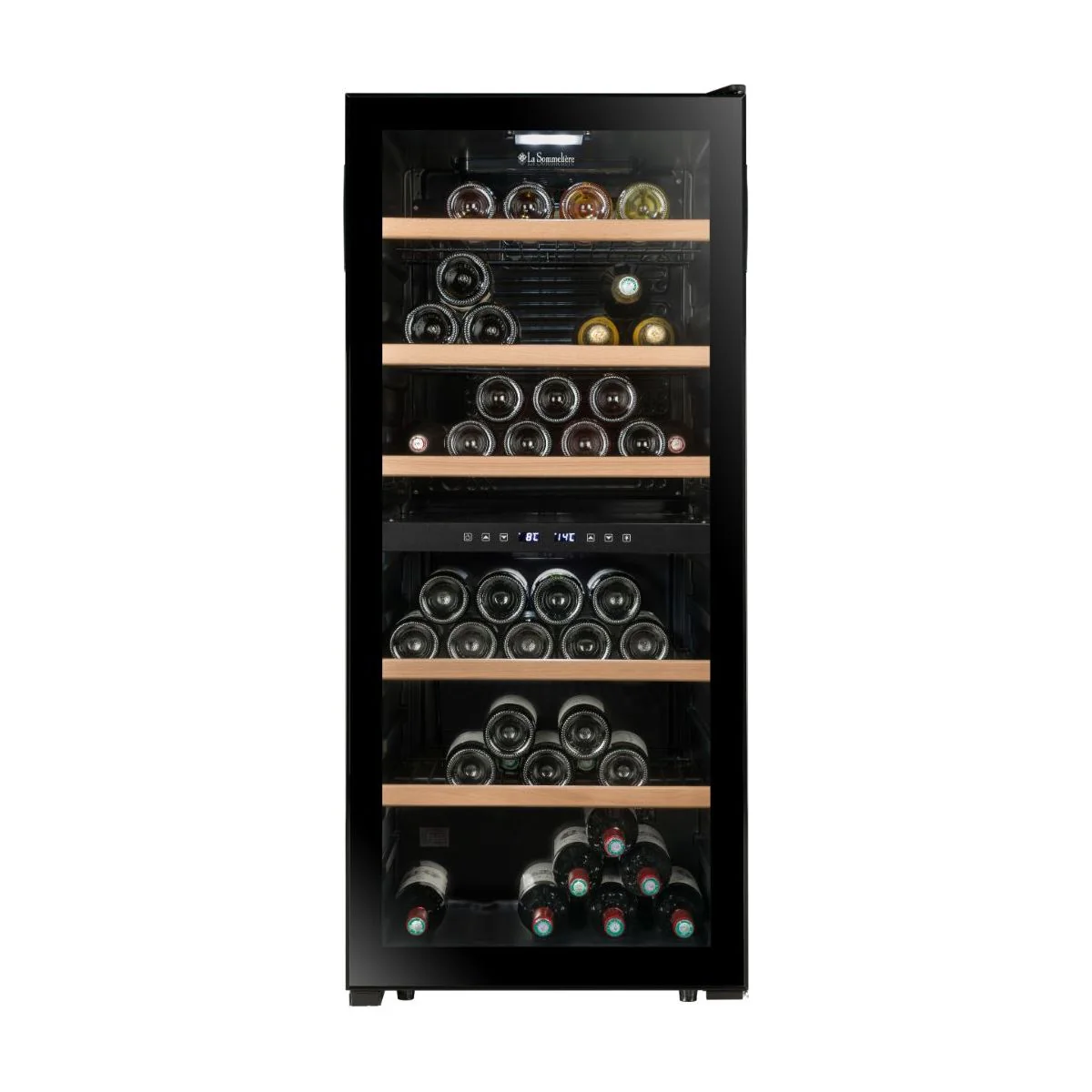 La Sommeliere Dual-Temperature Freestanding 102 Bottles Wine Cooler