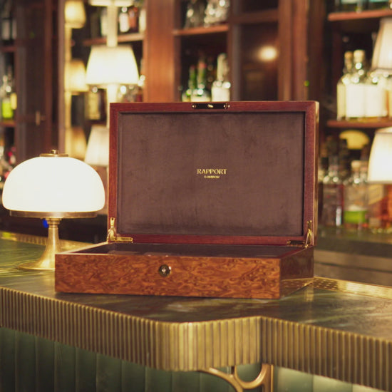 Brompton Brown Cigar Storage Box, Premium Handmade Humidor